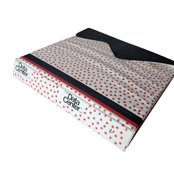 Vintage Mead Data Center Binder 29020 90s Y2K Red White Black - Picture 3 of 12